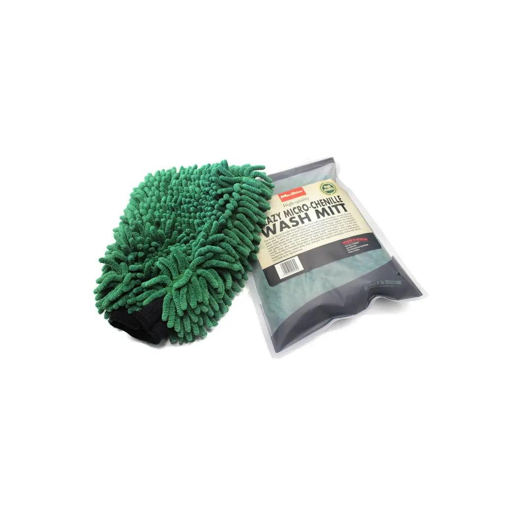 MAXSHINE CHENILLE WASH MITT GREEN 5.webp