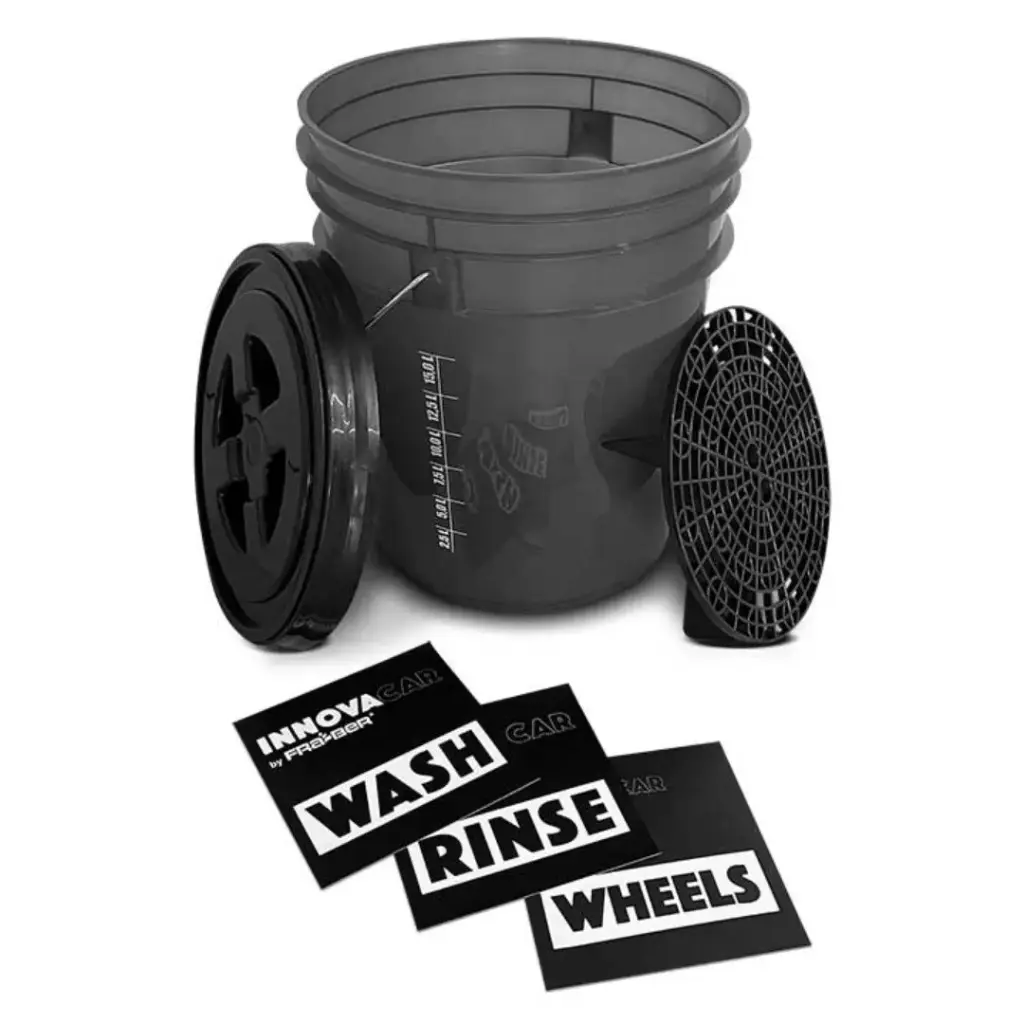 INNOVACAR WASH BUCKET 20L WITH GRIT GUARD AND GAMMA SEAL LID 