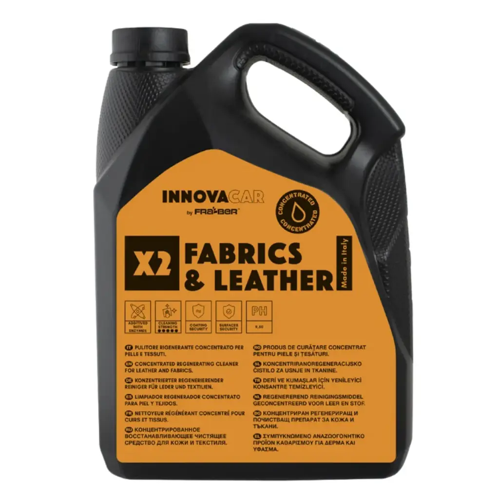 INNOVACAR X2 FABRIC & LEATHER CLEANER 4.54L (koncentrāts) Ādas un auduma tīrītājs