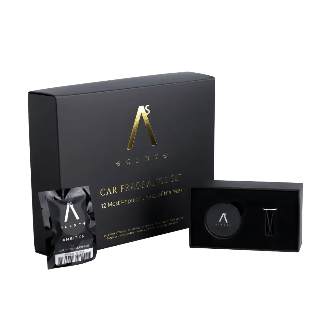 AS SCENTS SCENTS VENT CLIP 12m GIFT SET Auto gaisa atsvaidzinātāju komplekts