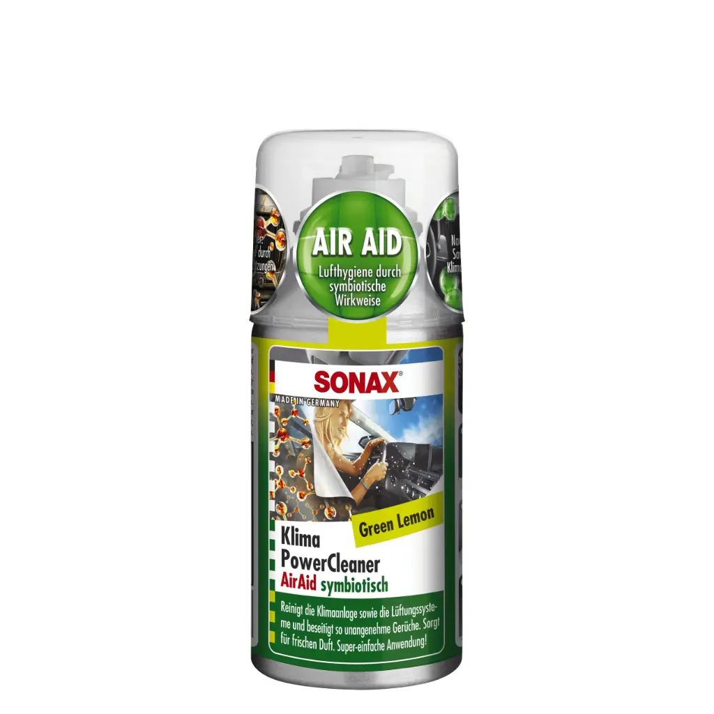 SONAX CAR A/C CLEANER GREEN LEMON 100ml Auto kondicionieru tīrītājs