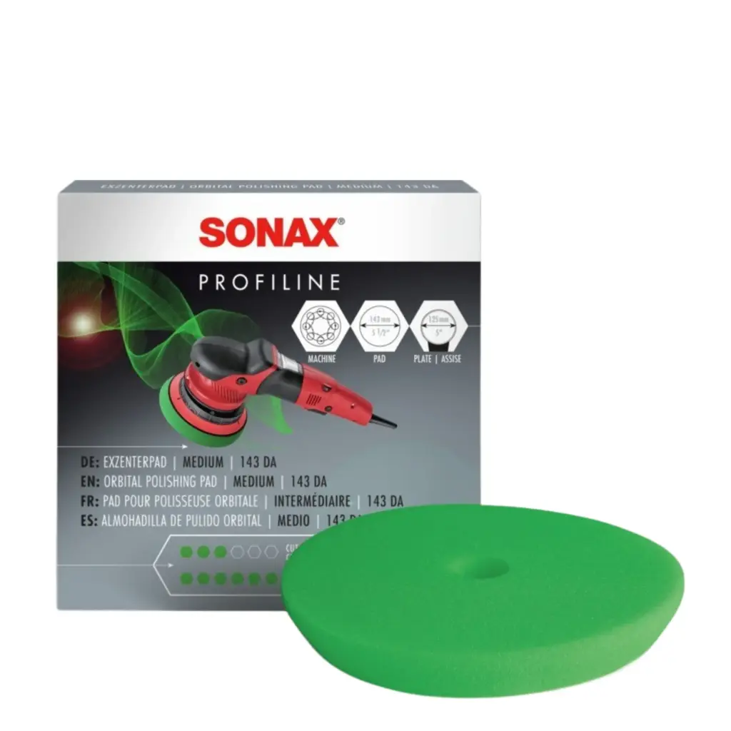 SONAX POLISHING PAD DA MEDIUM CUT GREEN 125mm Pulēšanas ripa