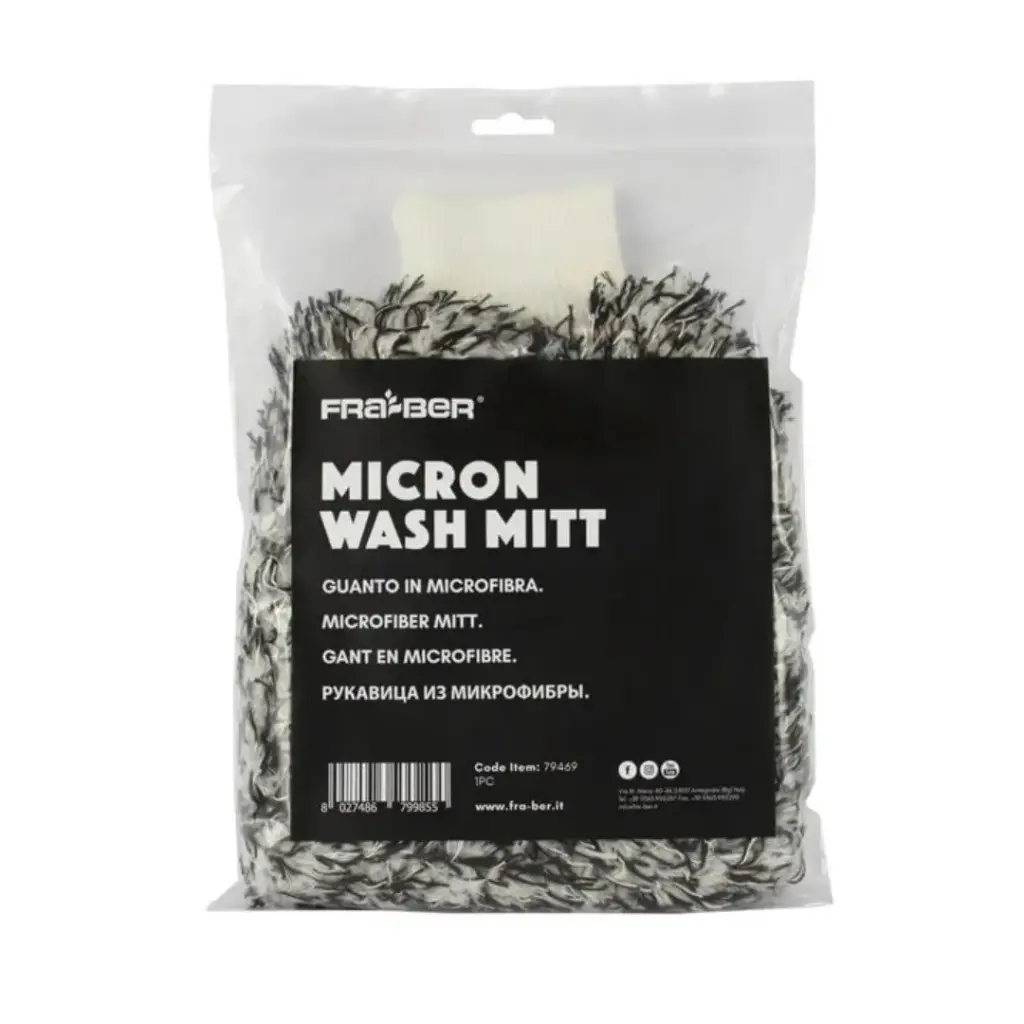 FRA-BER MICRON WASH MITT Mikrošķiedras mazgāšanas sūklis