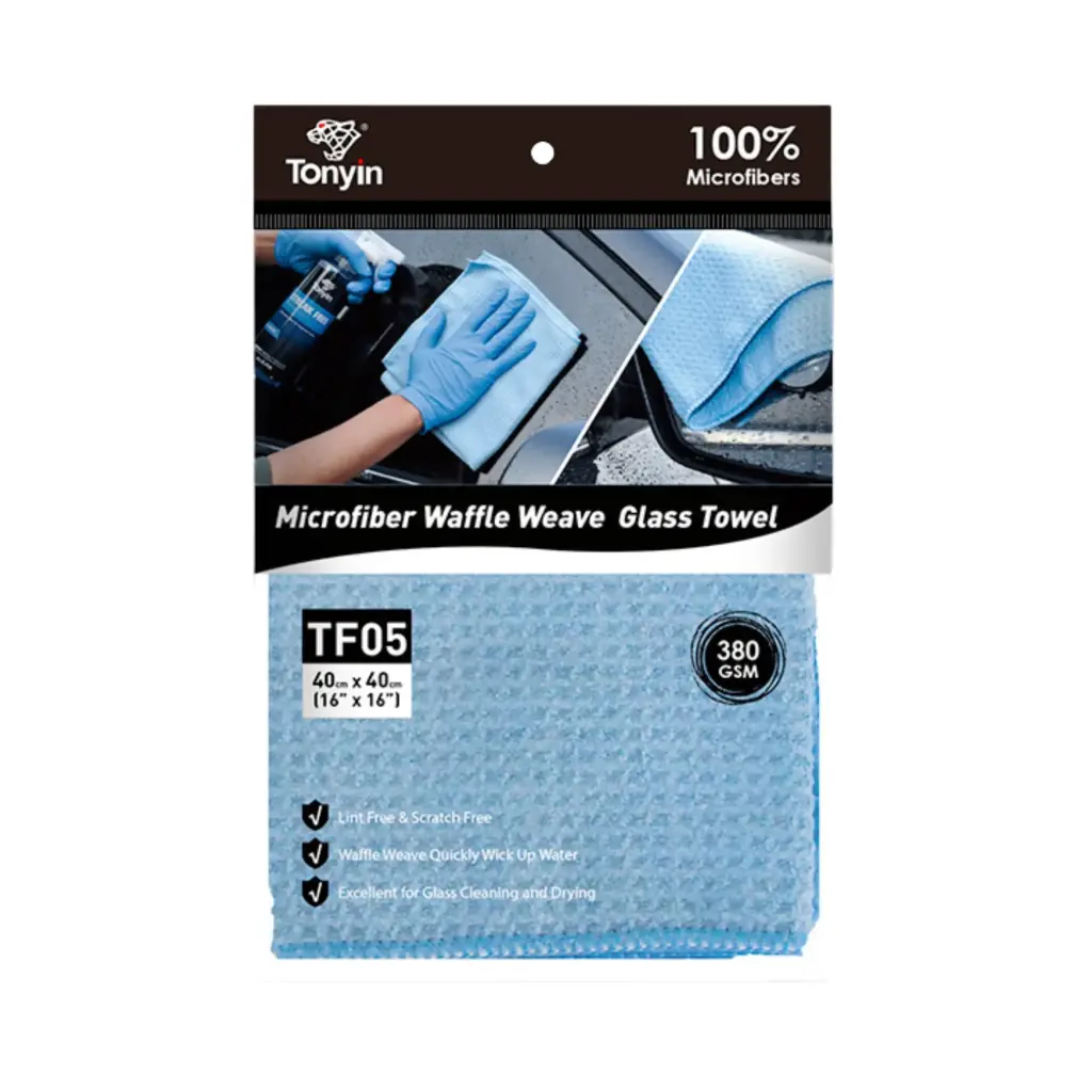 TONYIN WAFFLE GLASS TOWEL 40x40cm Mikrošķiedras dvielis