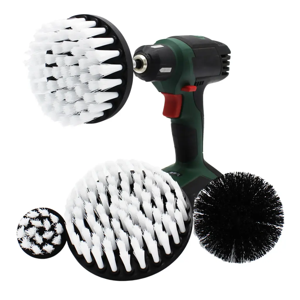 PRO-LABZ CARPET DRILL BRUSH SET SOFT (4pcs) (Drill Attachment)
