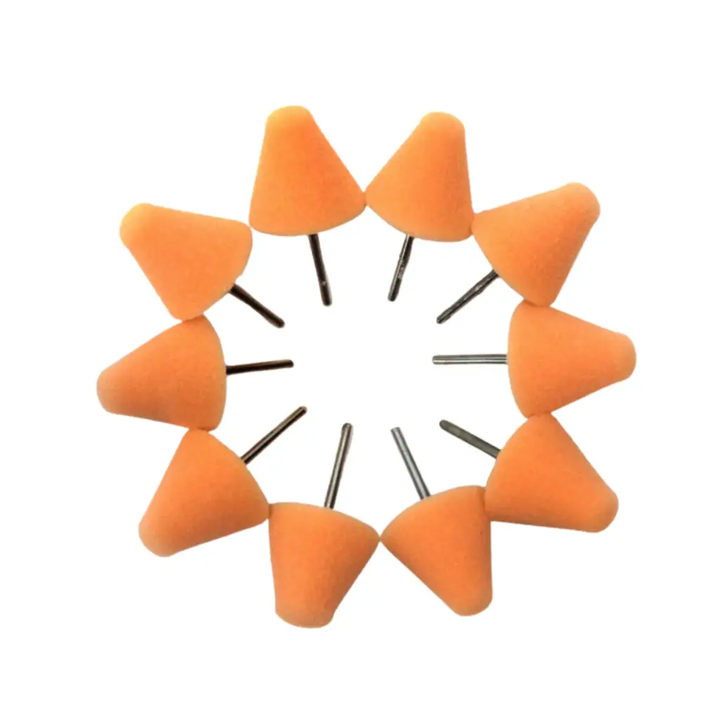 MAXSHINE MINI ORANGE POLISHING CONE 10pcs