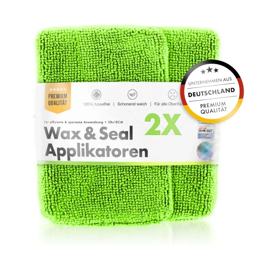 CHEMICALWORKZ MICROFIBER WAX/SEALANT APPLICATOR GREEN 2gab. Mikrošķiedras aplikators