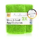 CHEMICALWORKZ MICROFIBER WAX/SEALANT APPLICATOR GREEN 2gab. Mikrošķiedras aplikators