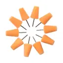 MAXSHINE MINI ORANGE POLISHING CONE 10pcs